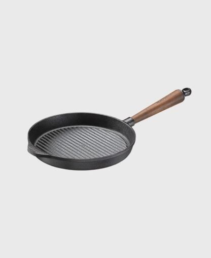 Poêle à griller 25 cm - Poignée en noyer