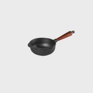Casserole saucière 1L avec bec verseur - Poignée en hêtre