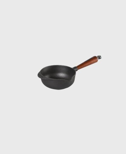 Casserole saucière 1L avec bec verseur - Poignée en hêtre