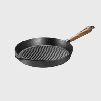 Poêle à griller 28 cm - Poignée en noyer