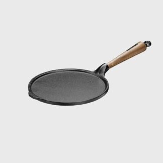 Poêle à crêpe 23 cm - Poignée en noyer