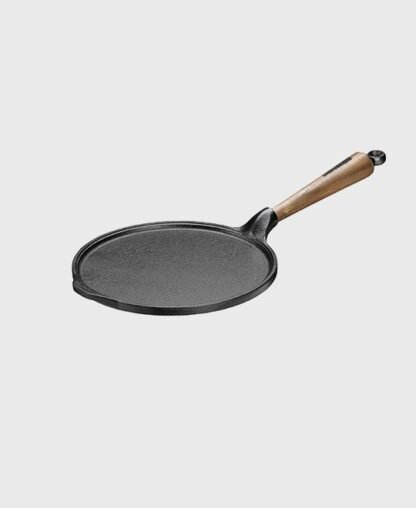 Poêle à crêpe 23 cm - Poignée en noyer