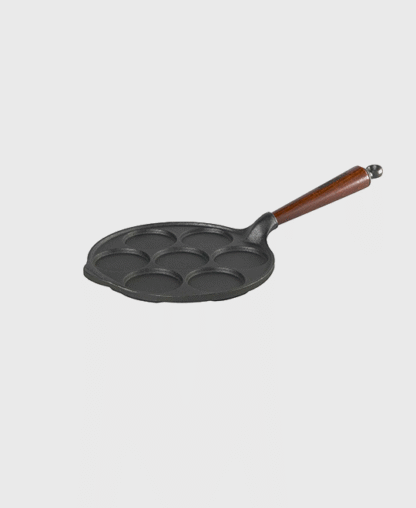 Poêle à blinis / mini crêpes 23 cm - Poignée en hêtre