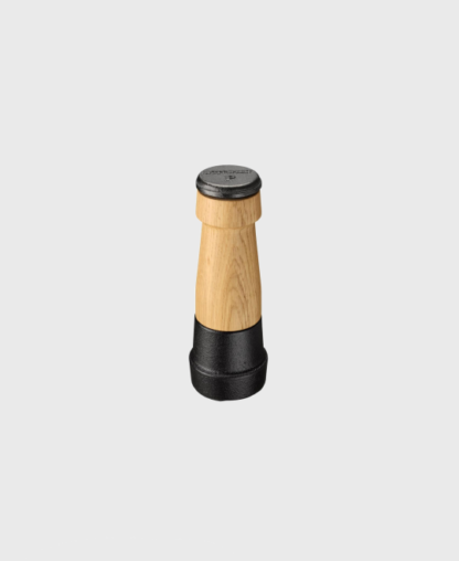 Moulin à poivre 18 cm en fonte et en bois de chêne