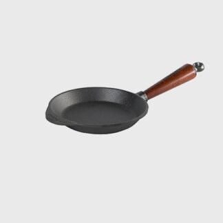 Poêle à frire 22 cm - Poignée en hêtre