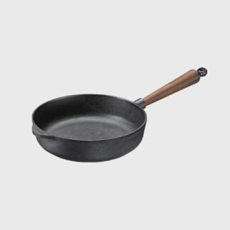 Poêle sauteuse 25 cm - Poignée en noyer