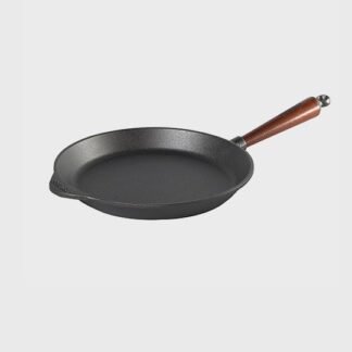 Poêle à frire 28 cm - Poignée en hêtre