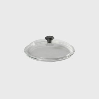 Couvercle en verre borosilicate 28 cm – Poignée en fonte