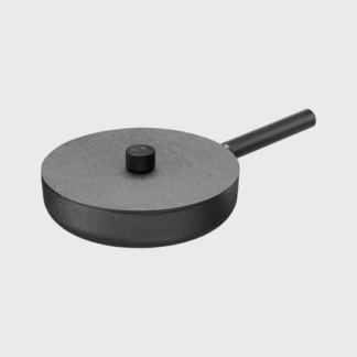 Ensemble poêle sauteuse en fonte 28 cm + Couvercle en fonte « NOIR »