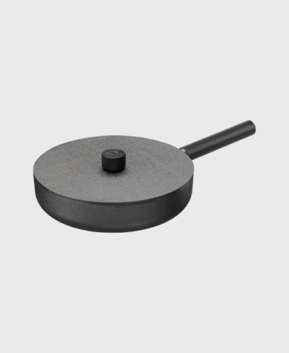 Ensemble poêle sauteuse en fonte 28 cm + Couvercle en fonte « NOIR »