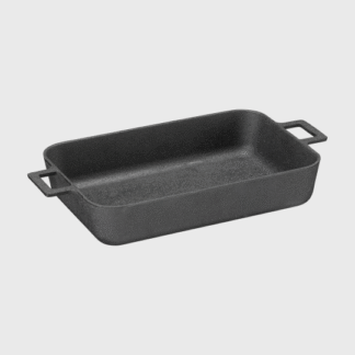 Plat à four en fonte rectangulaire 30 x 20 cm « NOIR »