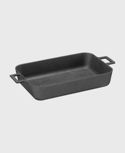 Plat à four en fonte rectangulaire 30 x 20 cm « NOIR »