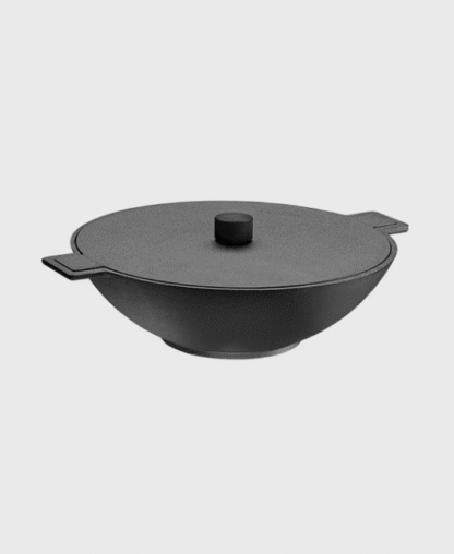 Wok en fonte 34 cm « NOIR »