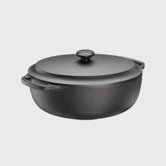Cocotte ovale en fonte 6L avec couvercle en fonte