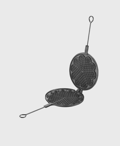 Fer à gaufre en fonte 21 cm sans revêtement