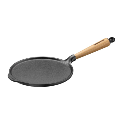 Poêle à crêpe 23 cm - Poignée chêne
