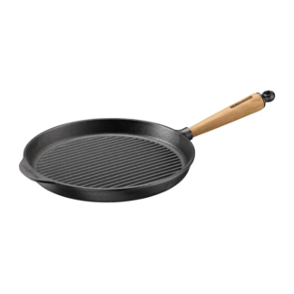 Poêle à griller 28 cm – Poignée chêne